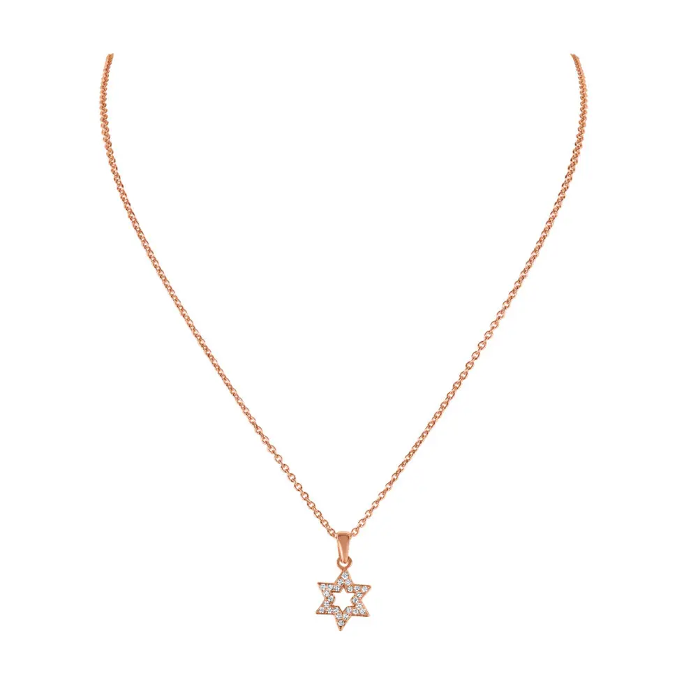 diamond 'star of david' necklace