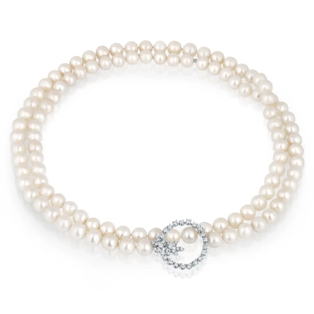 Open Pearl Necklace