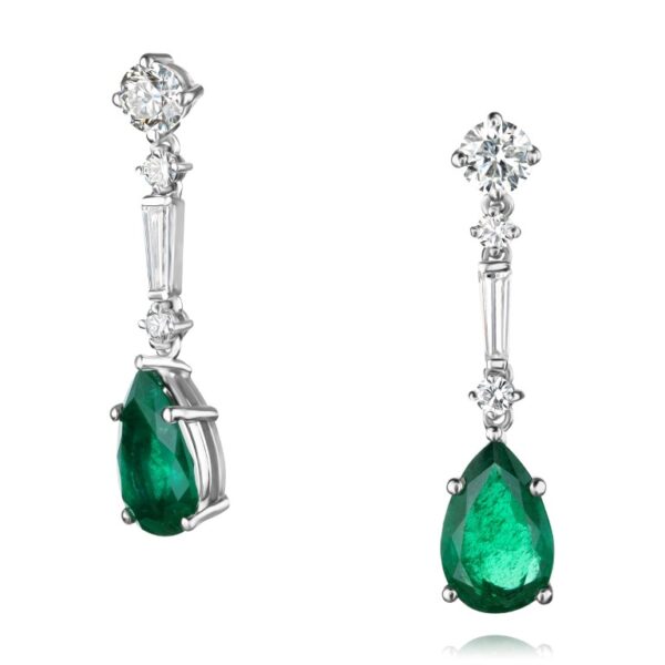 Green Emerald Earrings