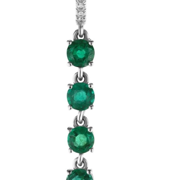 Single 5-Emerald Chandelier Earring