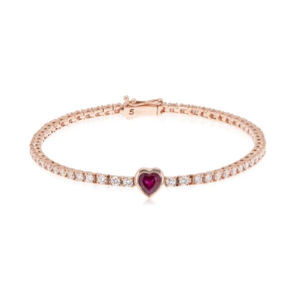 Ruby Tennis Bracelet