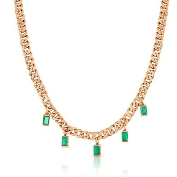 Emerald Chain Necklace