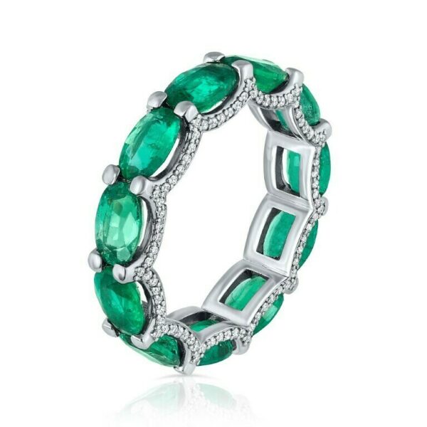 Emerald and Diamond Eternity Ring