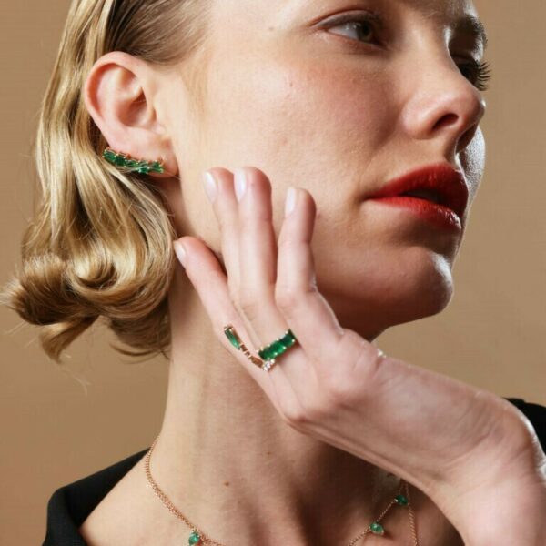 Mixed Emerald Ear Climber