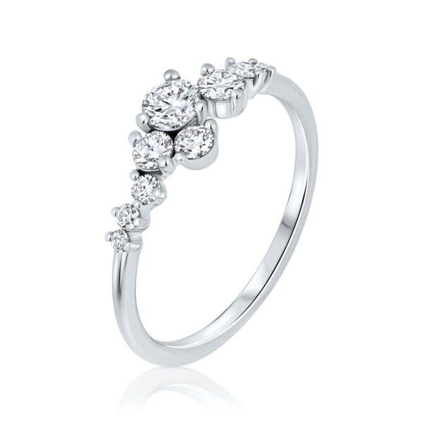 mix diamonds ring