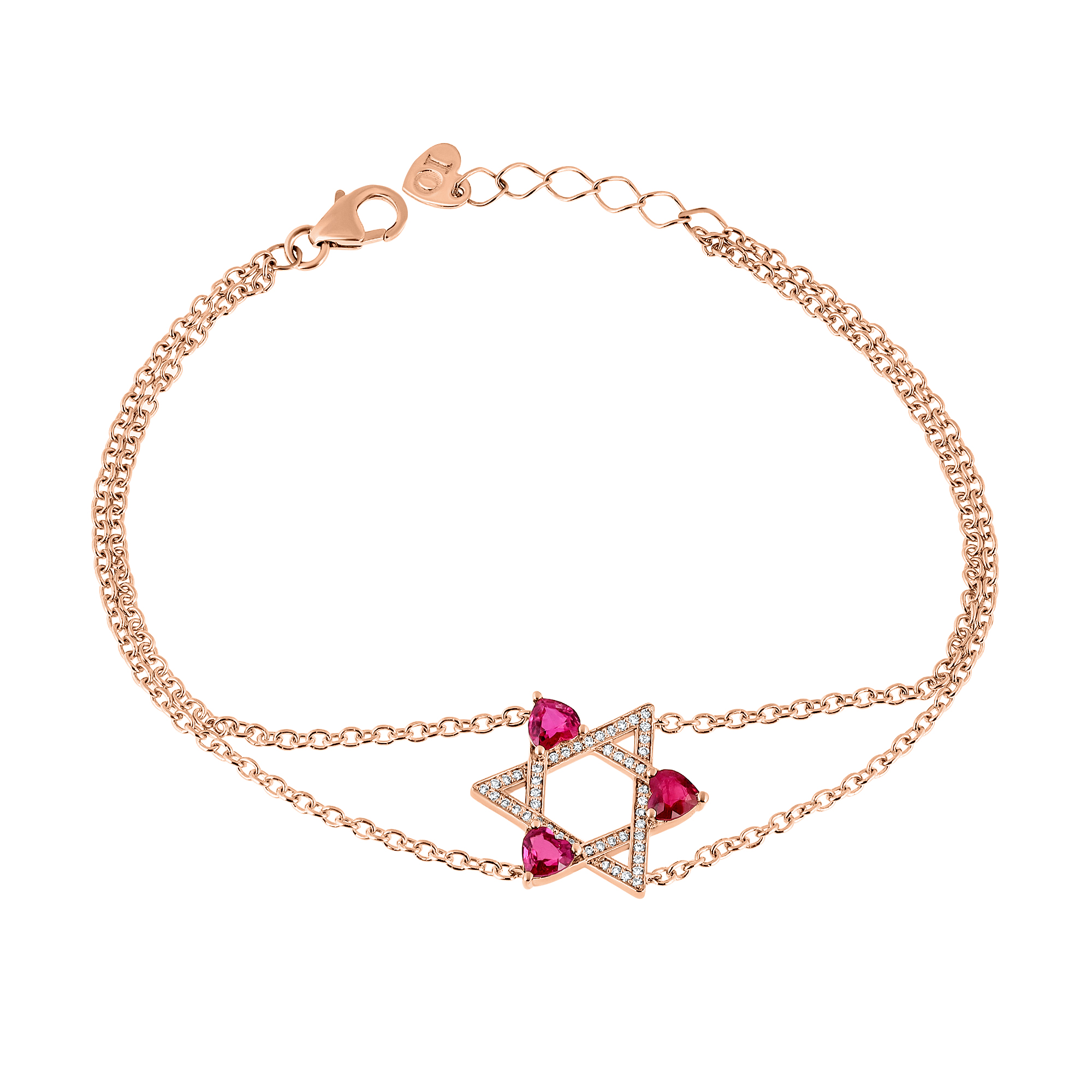 Ruby ‘Star of David’ Bracelet: Modern Chic With Traditional Beauty