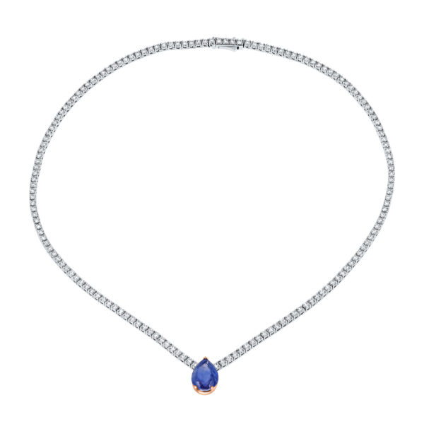 Sapphire Tennis Choker