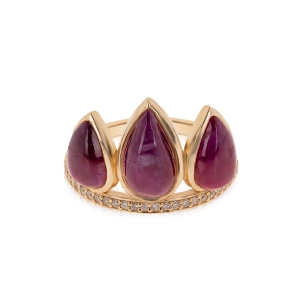 Royal Ruby Crown Ring