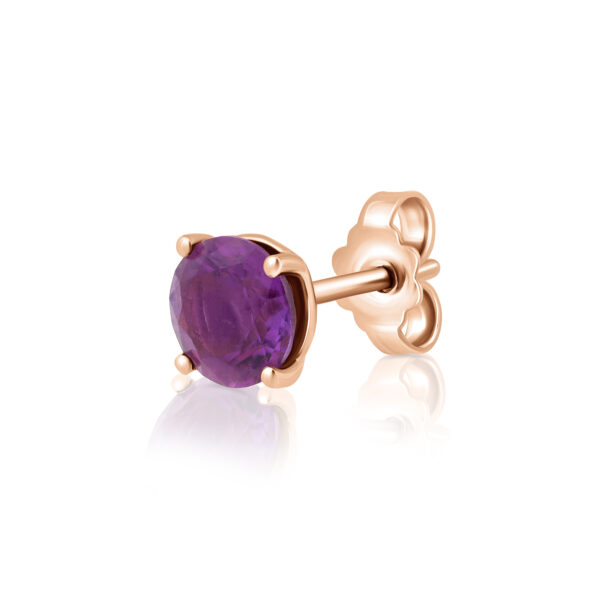 Amethyst Stud Earring