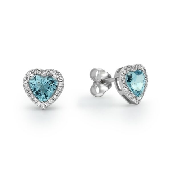 Aquamarine Stud Earrings