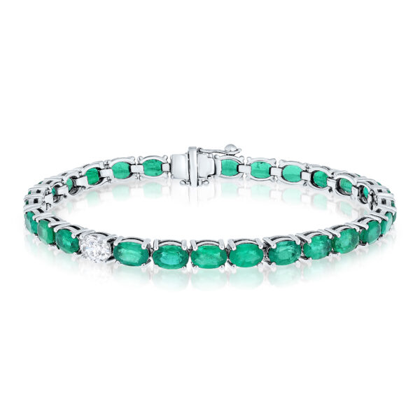 Oval Emerald Bracelet