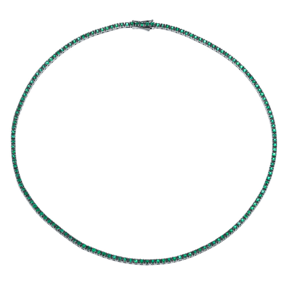 Emerald Tennis Necklace