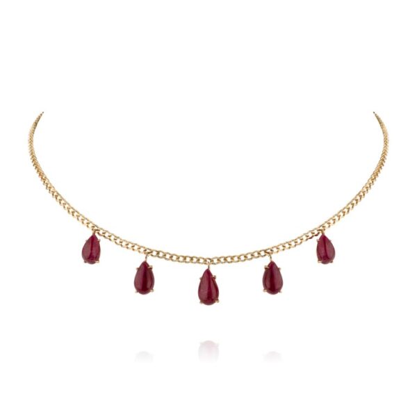 Ruby Drop Necklace