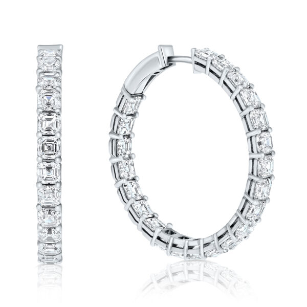 diamond hoop earrings