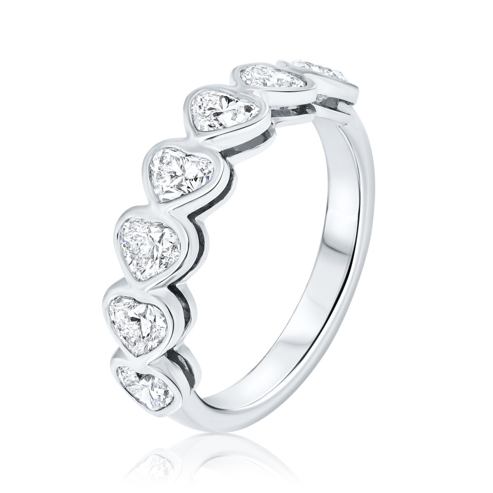 Heart shape diamond ring