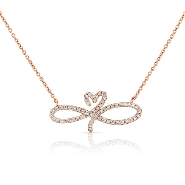 Infinity diamond necklace