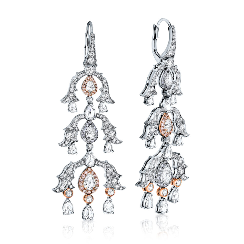 Chandelier diamond earrings