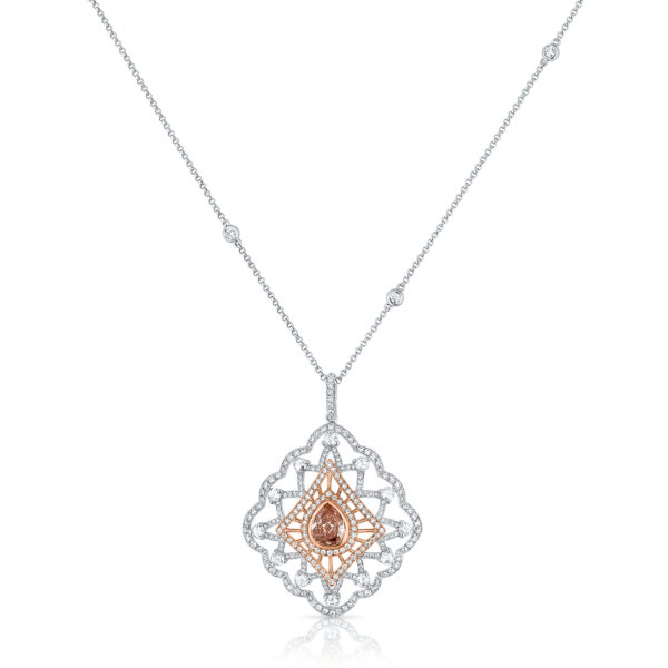 pear shape diamond pendant