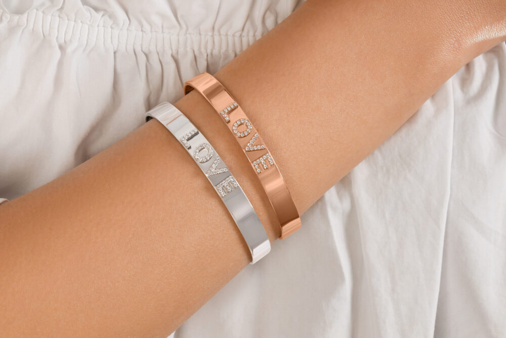 'LOVE' Nameplate Bracelet