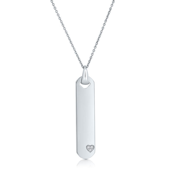 plate pendant with diamonds